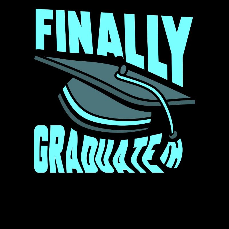 Endlich Graduiert Graduierte Abschluss Absolvent