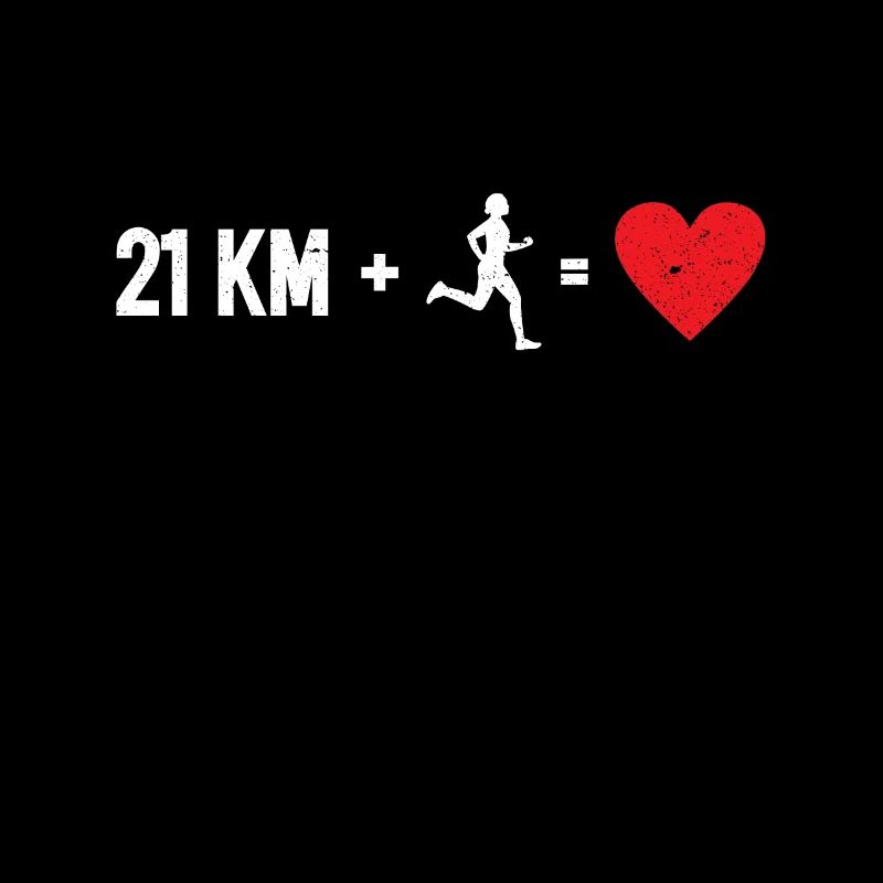 21 Km + Marathon Runner = Heart - Half Marathon Runner