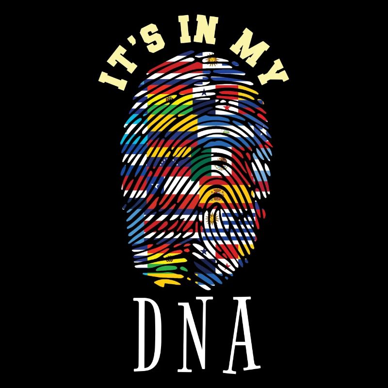 It Is In My DNA Flags Hispanic Heritage Month