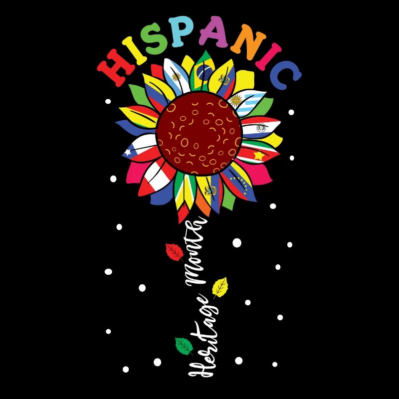 Sunflower Flags Hispanic Heritage Month