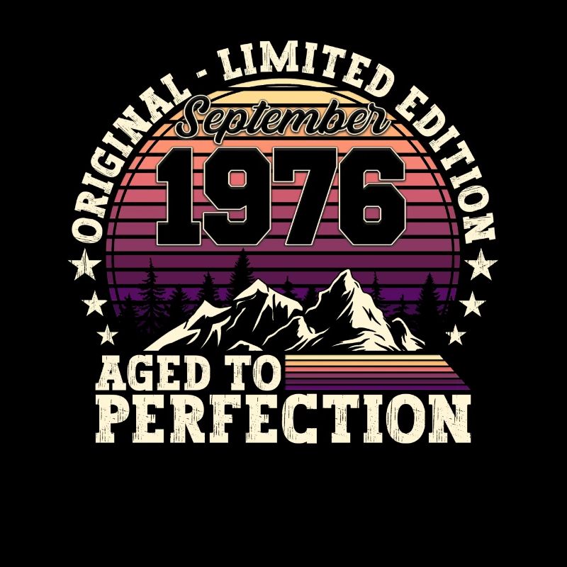 Original Septembre 1976 46th Birthday Gift