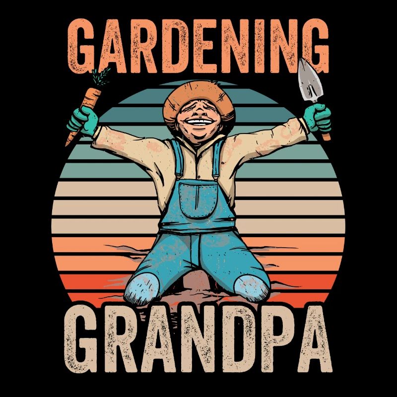 Gartenarbeit Opa Gärtner Großvater Garten