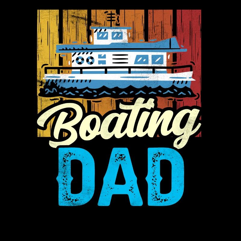 Bootfahrender Vater Yacht Schiff Boot Bootfahren