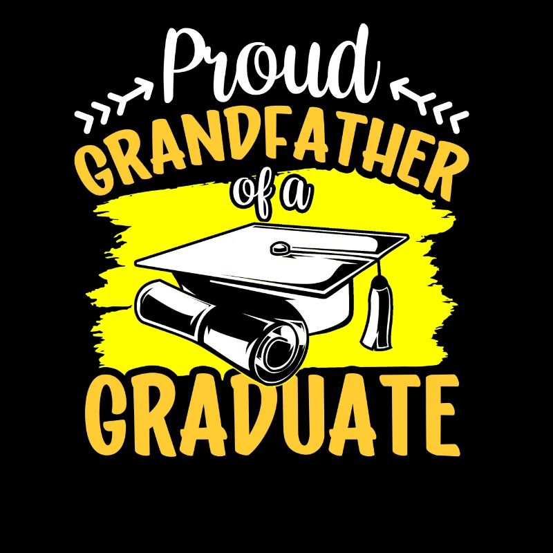 Stolzer Großvater Eines Absolventen Absolvent