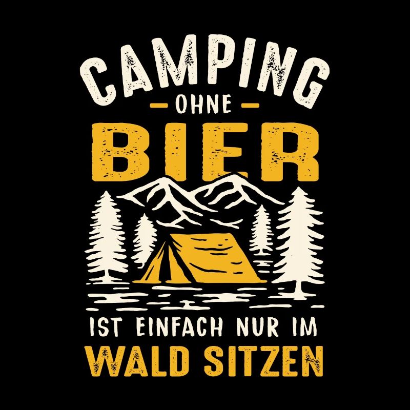 Camper sans bière, c’est juste s’asseoir dans la forêt