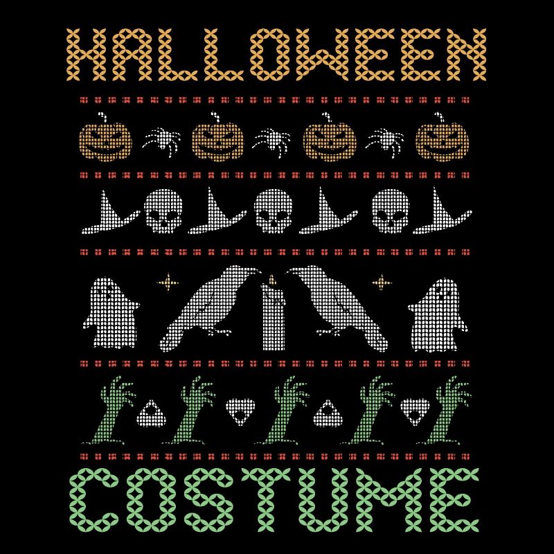 Stitch Pattern Horreur Créatures effrayantes Halloween
