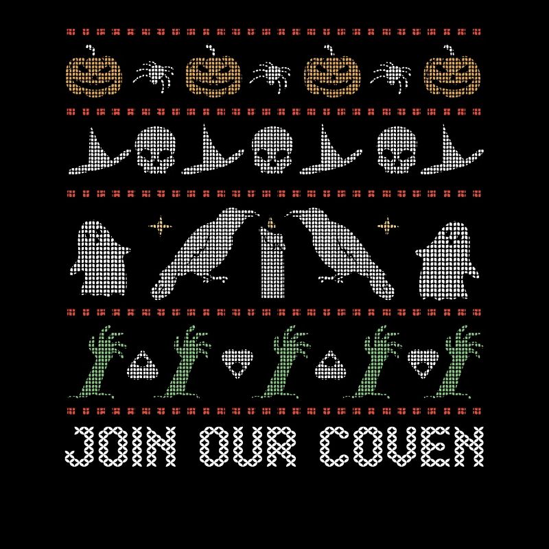 Stitch Pattern Horror Creatures Coven Halloween