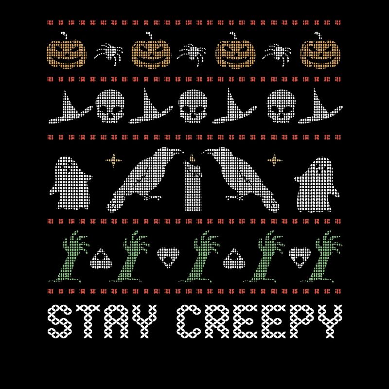 Stitch Pattern Horreur Créatures Effrayante Halloween