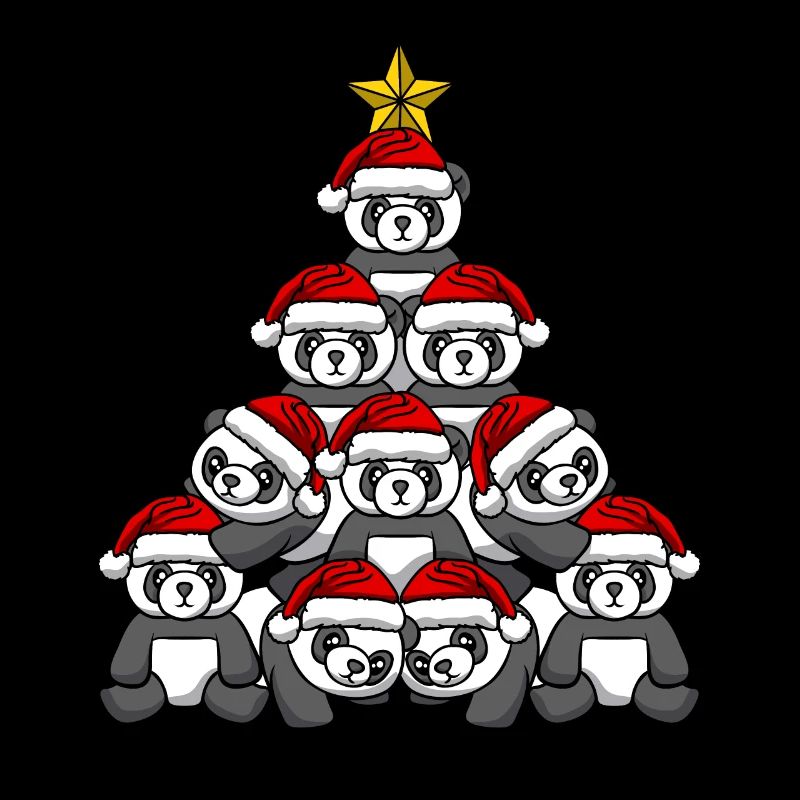 Panda Christmas Tree