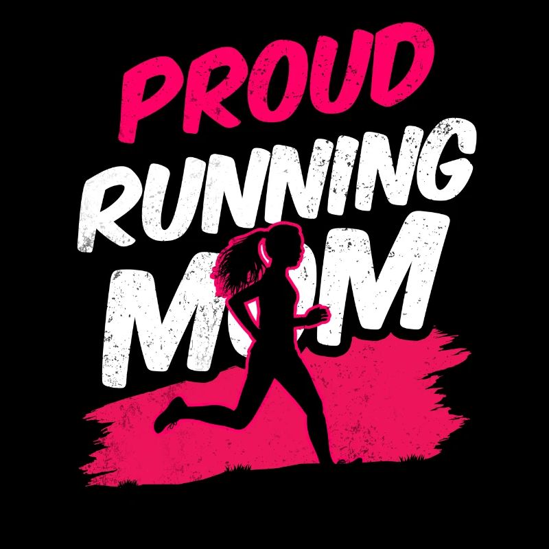 Fière coureuse Maman Jogging Mère Running