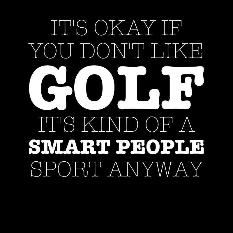Joueur de golf disant idée cadeau