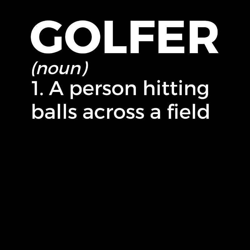 Joueur de golf disant idée cadeau