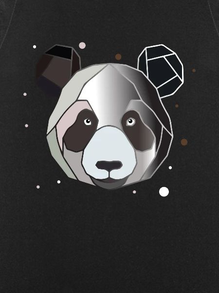 Panda Polygon Kunst Tier Geometrie