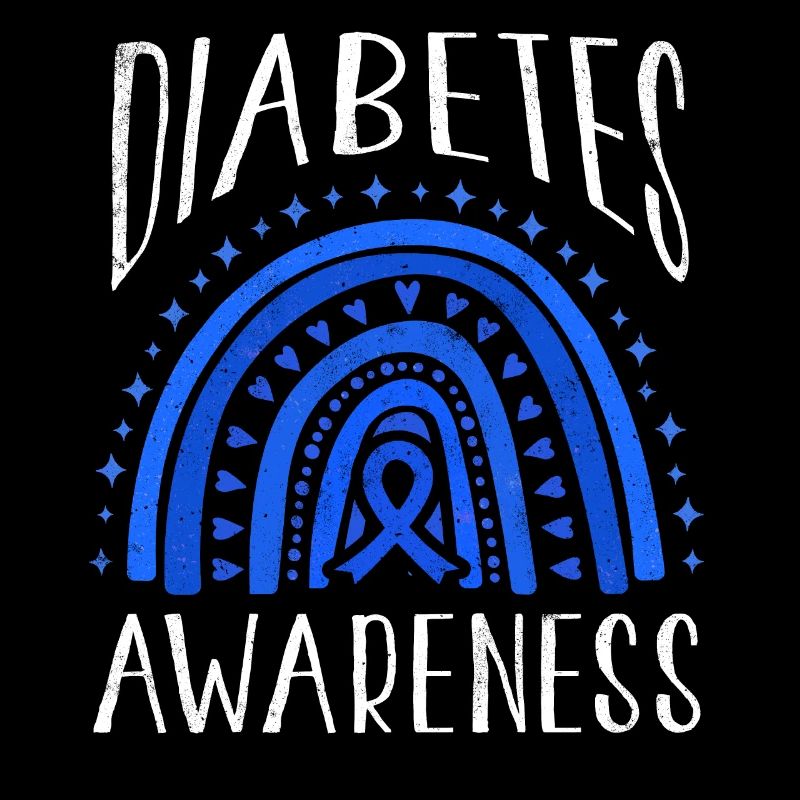 Rainbow Diabetes Awareness Blue Support November