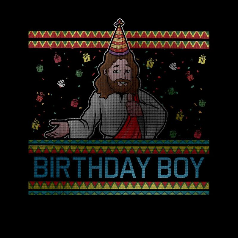 Décembre Joyeux garçon de naissance Jésus Noël laid