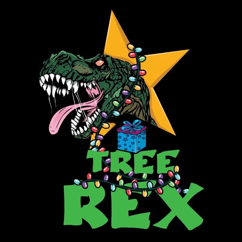December 2022 Dinosaur Tree Raptor Christmas