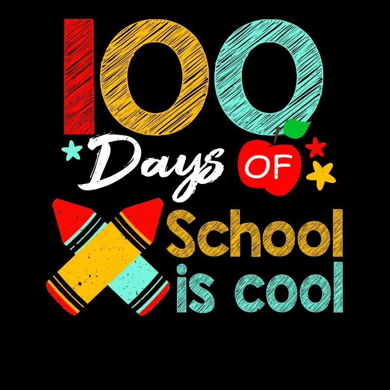 Enseignant Couleur Élève 100e Jour 100 Jours D’École