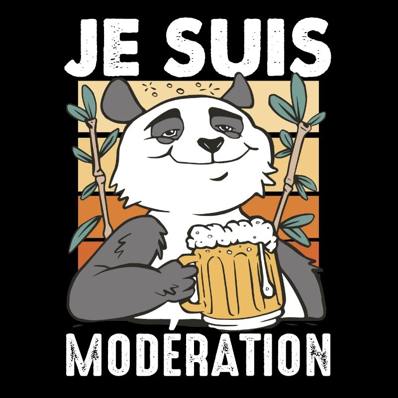 I Am Moderation Drink In Moderation Panda Beer