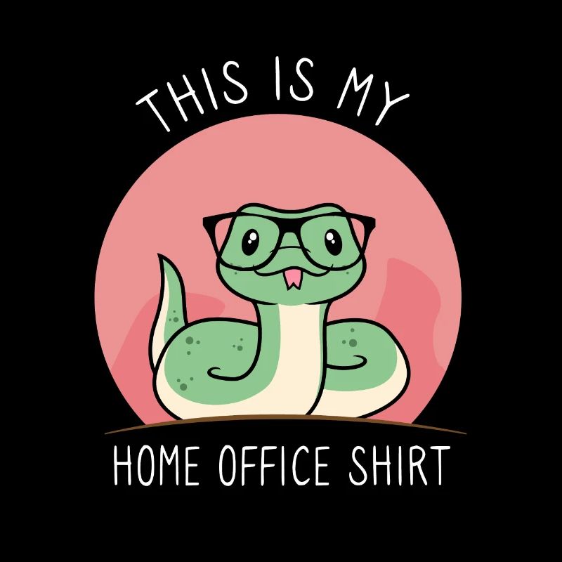 Ceci est ma chemise de bureau à domicile Snake bureau à domicile