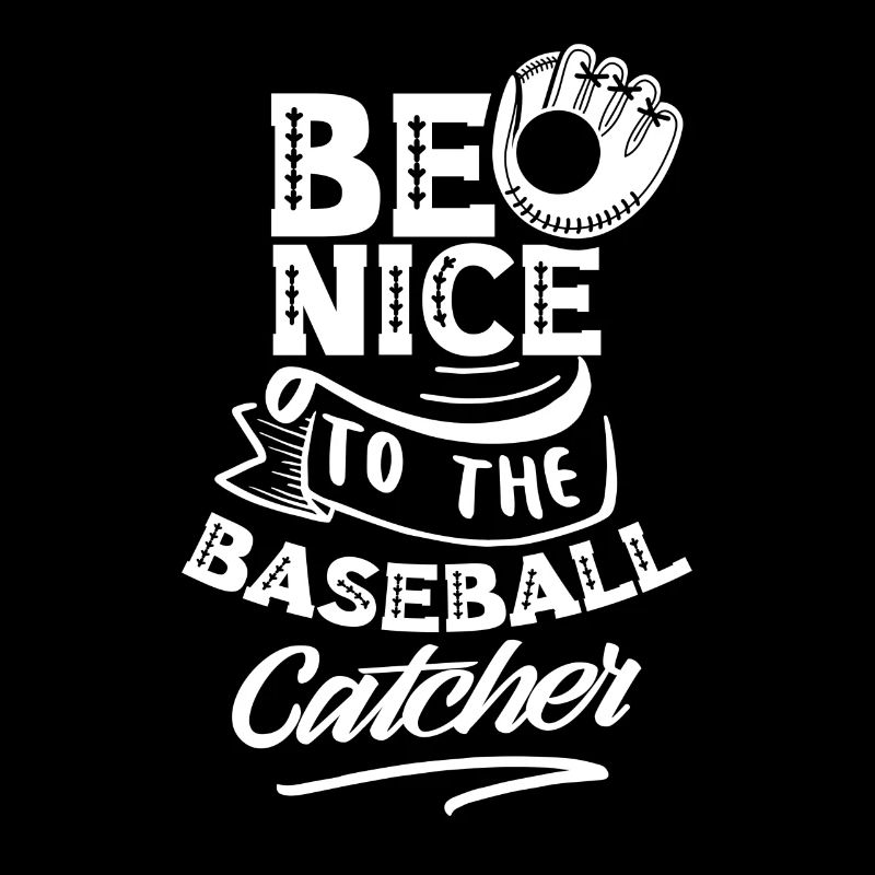 Soyez gentil avec le baseball receveur de baseball
