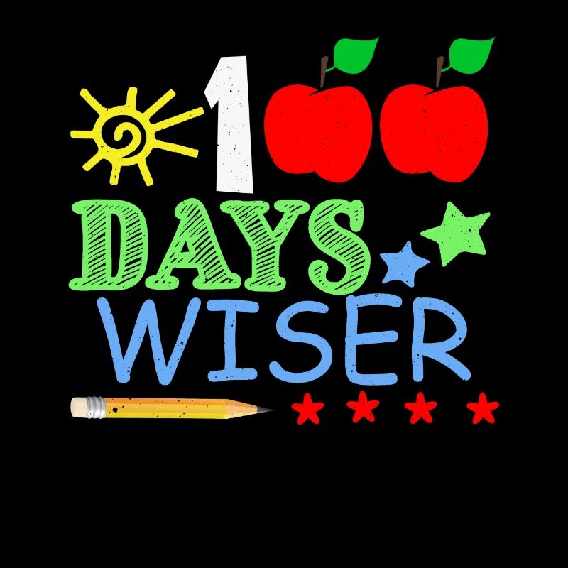 Bleistift 100. Tag weiser 100 Tage Schule