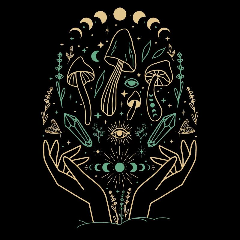 Boho Mushrooms & Minimalism Goblincore Aesthetic