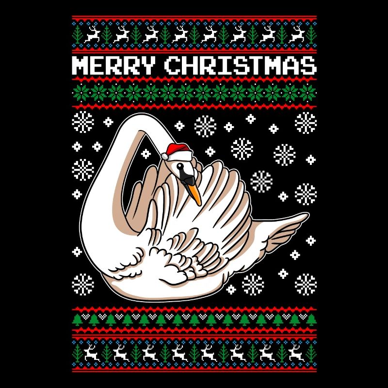 Cygne de Noël Joyeux Noël