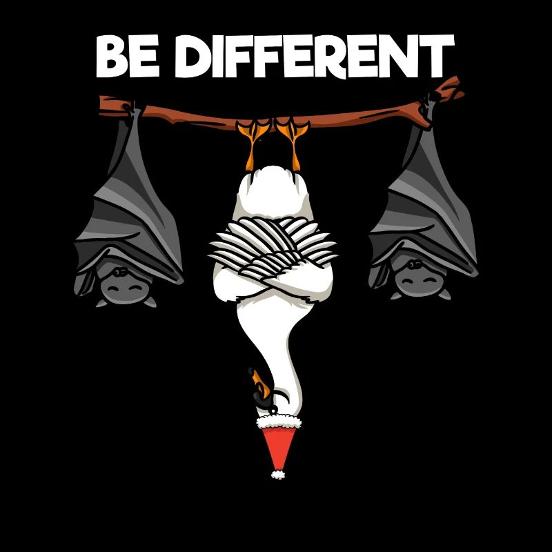 Be Different Schwan Fledermaus Weihnachtsmann
