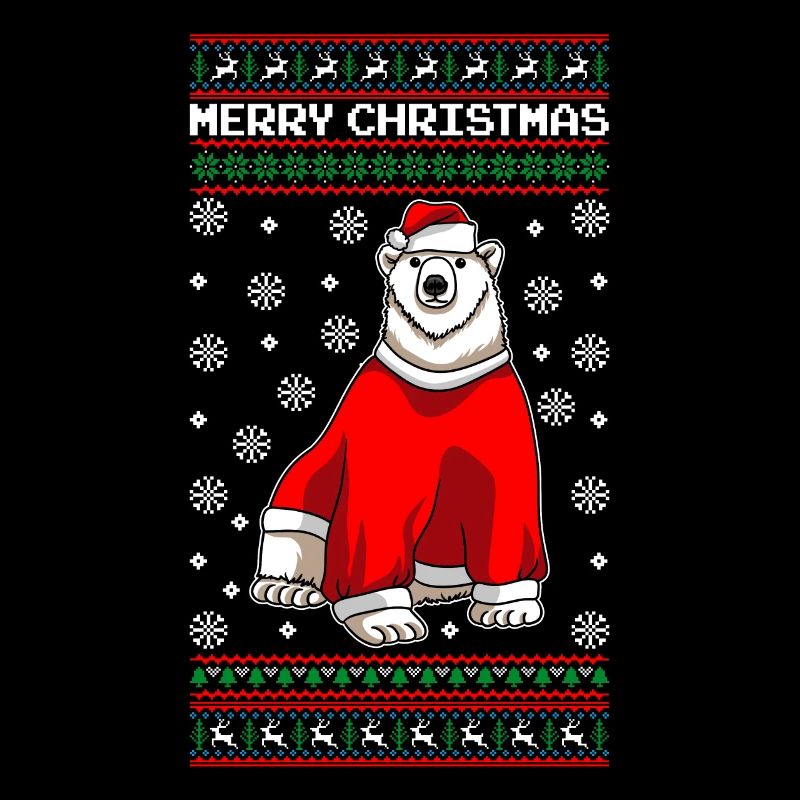 Polar Bear Merry Christmas