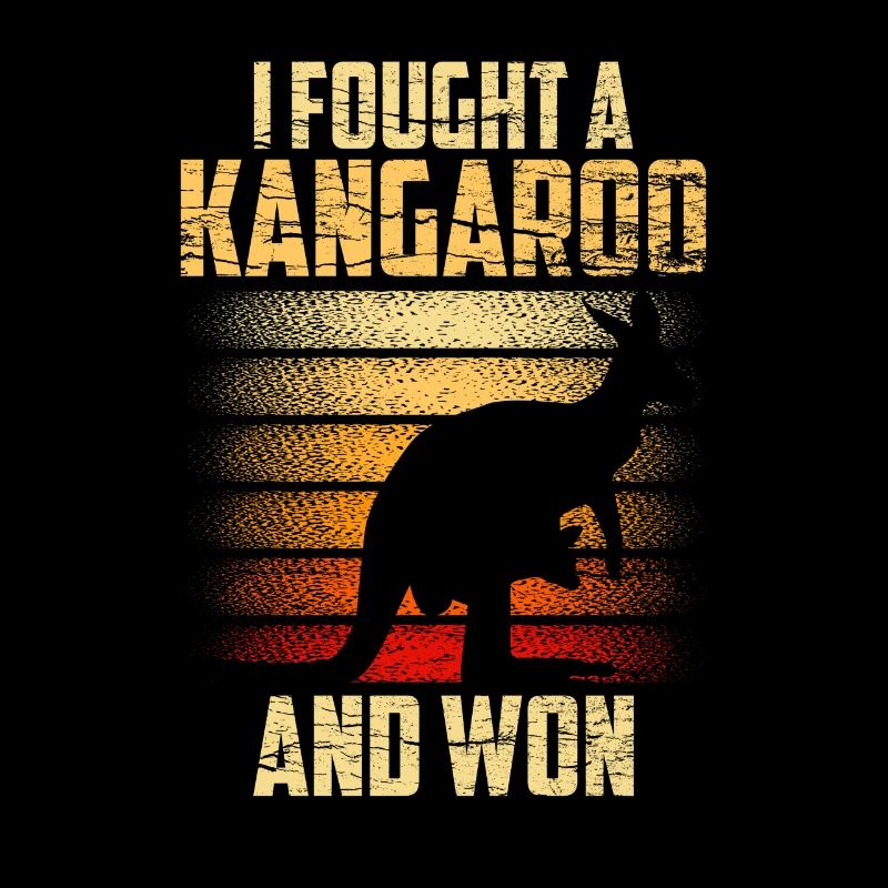 I fought with a kangaroo and won kangaroos