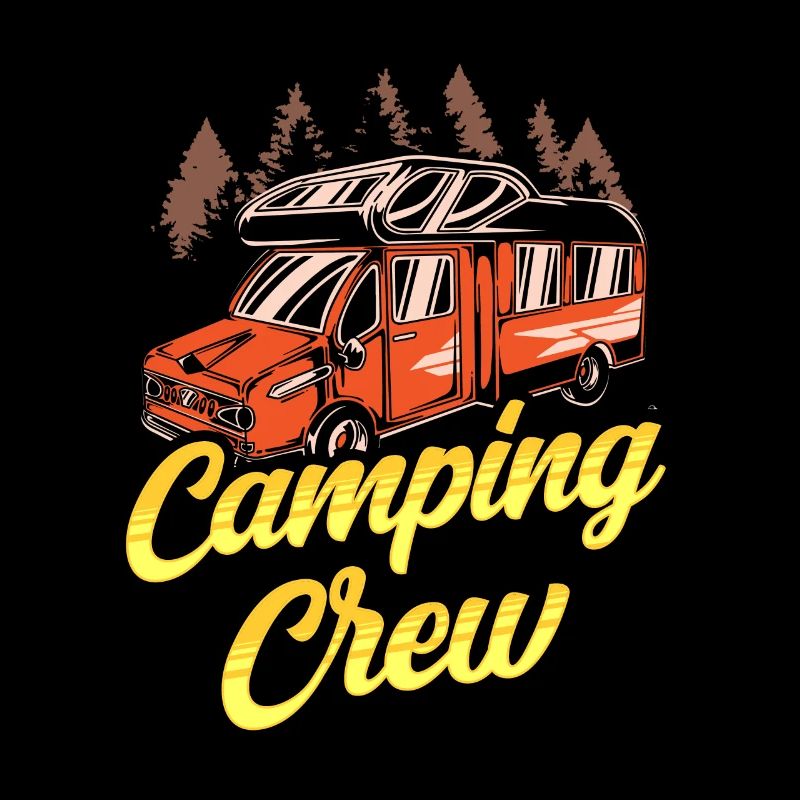 Équipe de camping Camp Camping Camper Camping