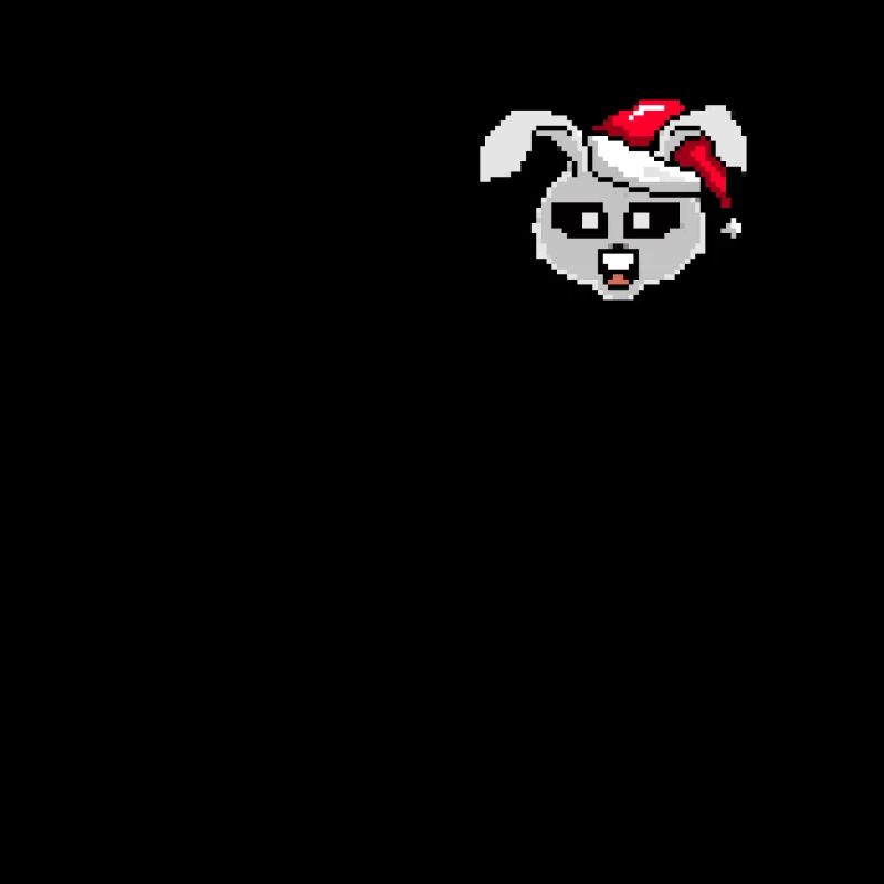 Lapin de Noël pixélisé - Drôle de lapin