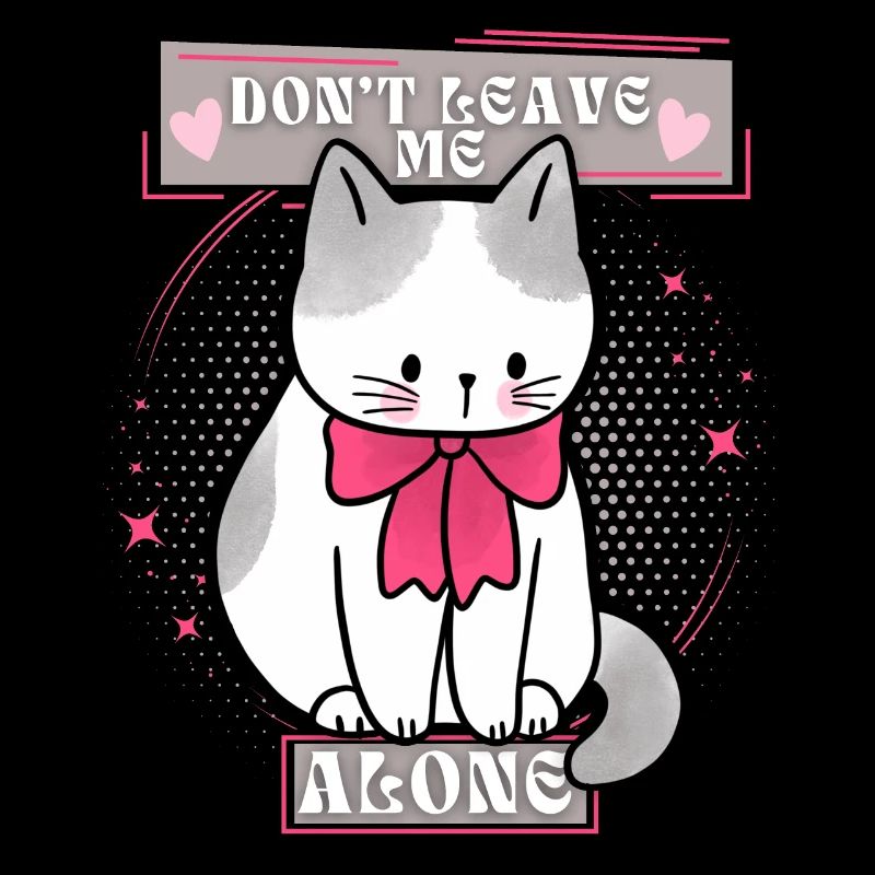 Drôle de chat dit ne me quitte pas, disant