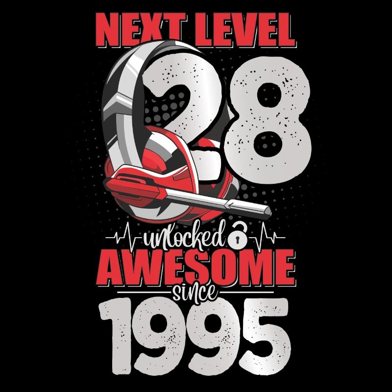 Level Unlocked 28 years old 1995 Headset Gaming