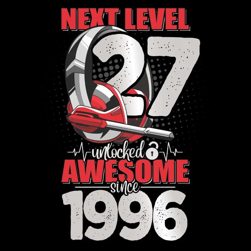 Level Unlocked 27 years old 1996 Headset Gaming