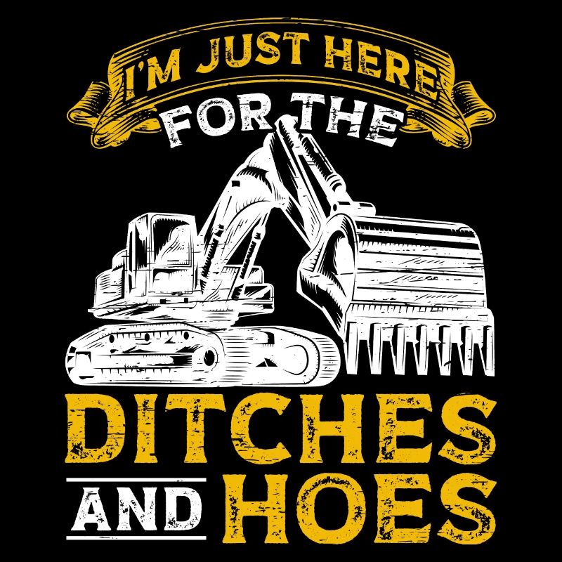 Funny construction workers & construction site excavator drivers