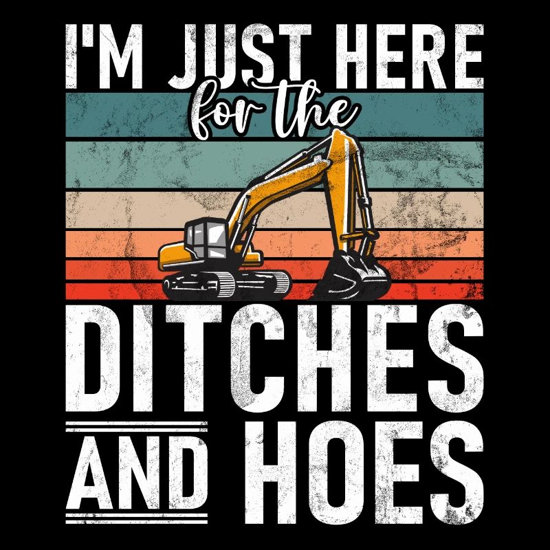 Funny construction workers & construction site excavator drivers