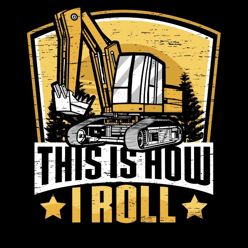 Funny construction workers & construction site excavator drivers