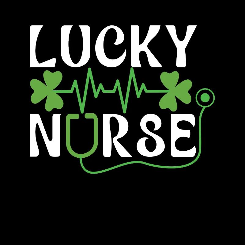 Saint Patrick Day Shamrock Infirmière chanceuse