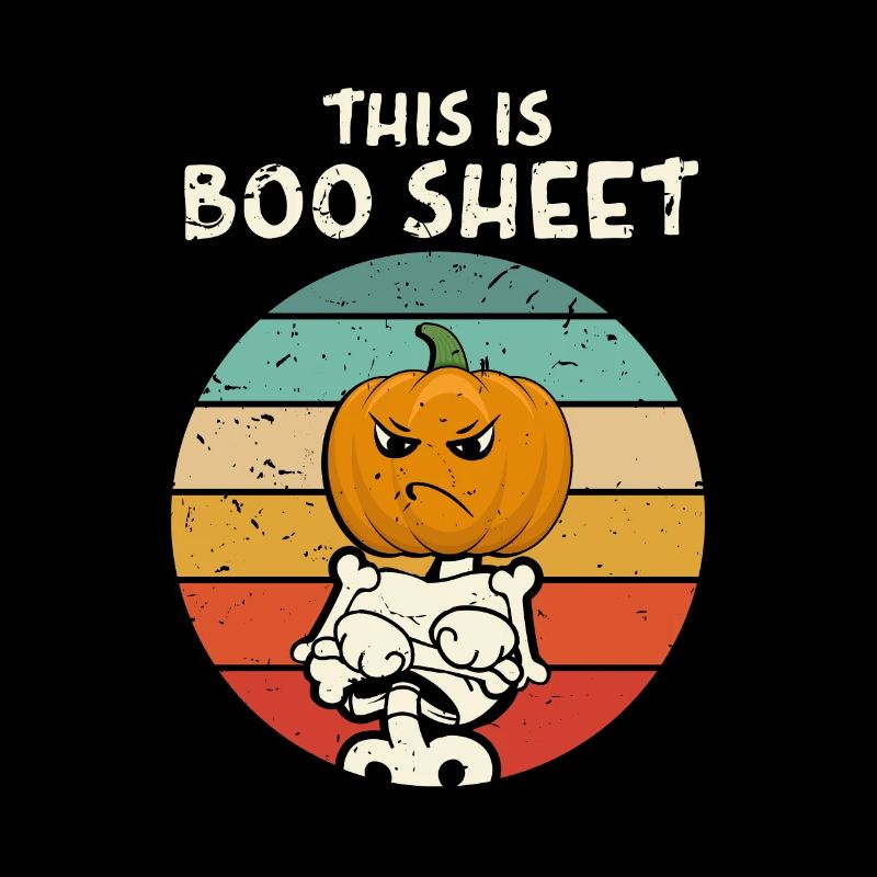 This Is Boo Sheet Pumpkin Head Halloween Costume