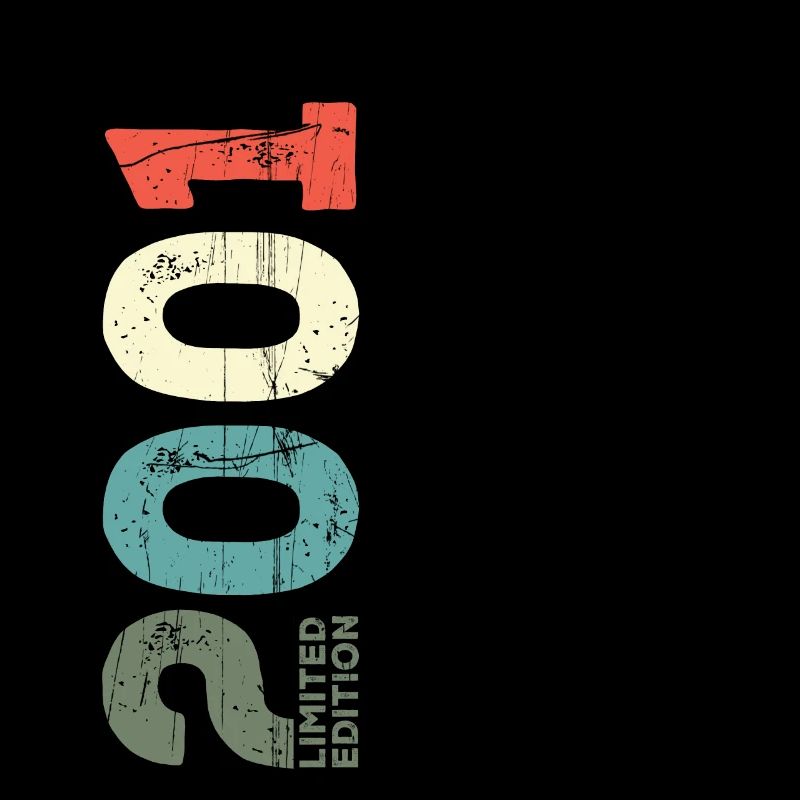 Since 2001 Year 2001 Retro 2001 Vintage 2001