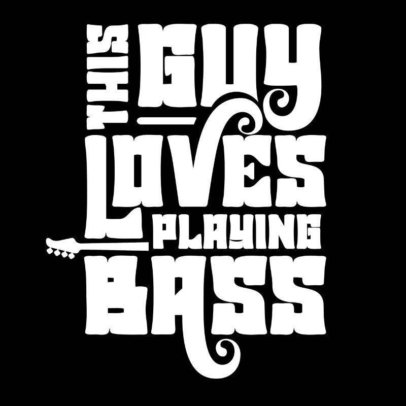 Ce gars adore jouer de la basse