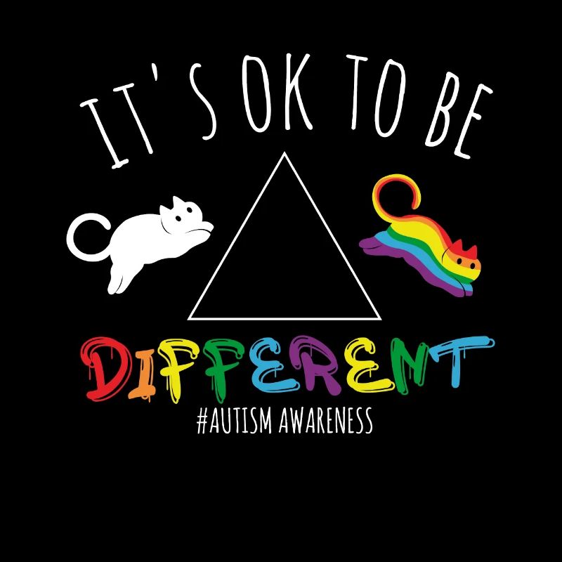 Cat Different Okay Special Puzzle Autism Awareness