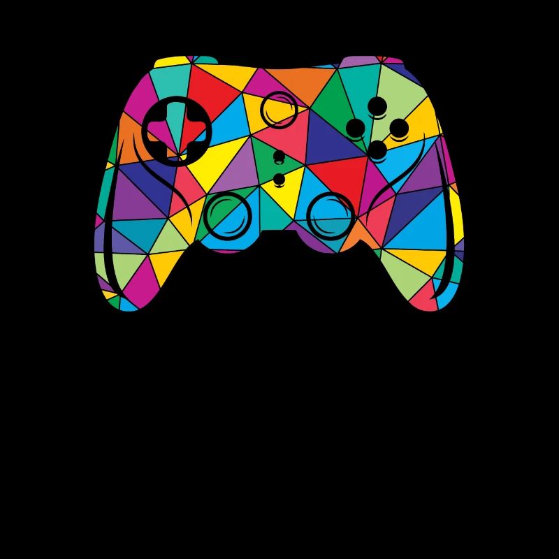 Low Poly Videospiel Polygon Controller