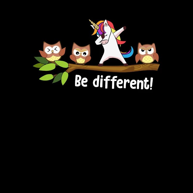 Soyez différent Dabbing Licorne