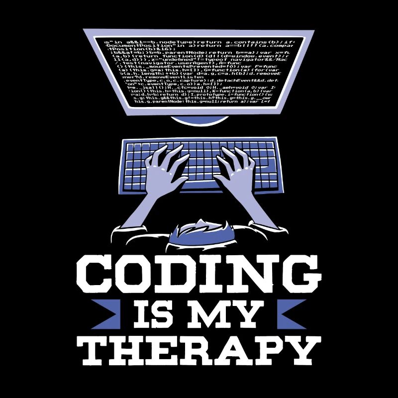 Programmieren Ist Meine Therapie Code Coder Coding