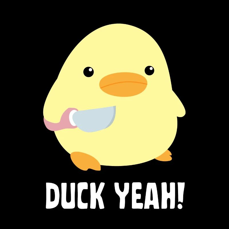 Duck Yeah - Duck with knife Ente mit Messer