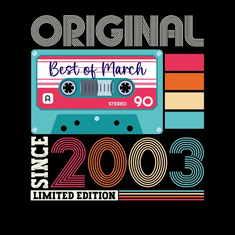20 Birthday Man Mars Année 2003 Cassette Fun