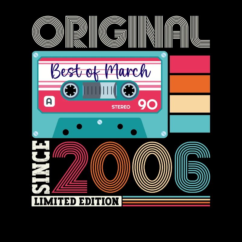 17 Birthday Man March Year 2006 Fun Cassette