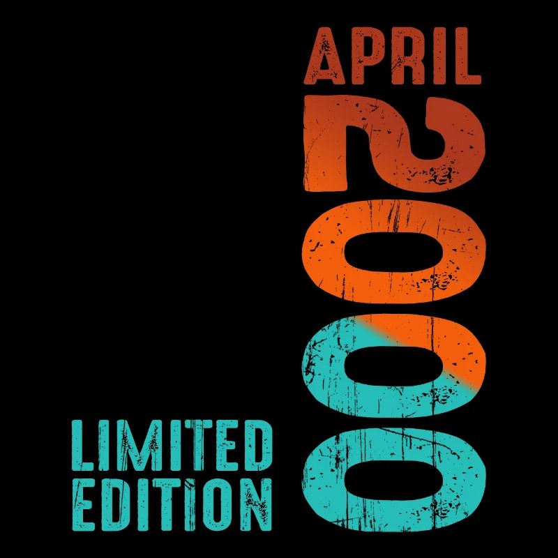 Since April 2000 Year 2000 Retro Vintage 2000